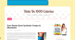 Desktop Screenshot of dietade1000calorias.com