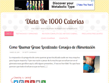 Tablet Screenshot of dietade1000calorias.com